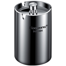 Car ashtray with cover anti-fly ash 304 stainless steel home living room office car supplies cigarette cup anti-smoke