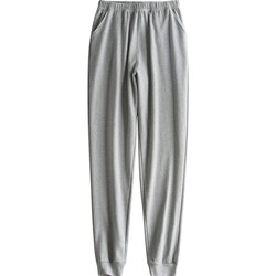 Pyjama ກາງເກງຜູ້ຊາຍຝ້າຍບໍລິສຸດຂອງພາກຮຽນ spring ແລະດູໃບໄມ້ລົ່ນເຮືອນຫນາ trousers ຝ້າຍວ່າງສະບາຍສະບາຍນອນກາງເກງເຄື່ອງປັບອາກາດ shrink pants ບ້ານ