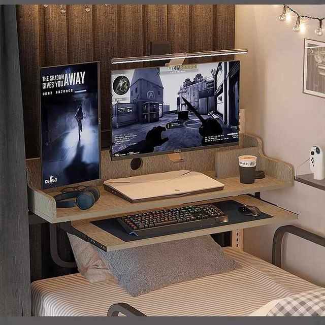 College student dormitory bed table bed computer table small table bunk table dormitory desk lazy table e-sports