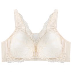 Yiduoshuang Maternity Underwear Nursing Bra Push-Up Anti-Sagging Bandeau Ultra-Thin Wire-Free Postpartum Breastfeeding Bra