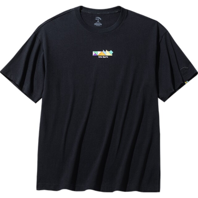 Anta printed pattern versatile short-sleeved T-shirt for men and women