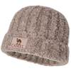 Camel wool yarn knitted hat for warmth and ear protection
