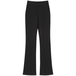 Women's new autumn and winter boot-cut pants, high-waisted, slim and drapey, thickened, thin velvet, nine-point casual suit pants, flared pants