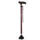Four-legged anti-slip aluminum alloy crutch for the elderly with adjustable height