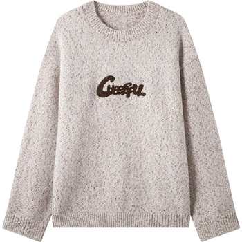 Semir retro embroidered sweater trendy couple sweater men Semir retro embroidered sweater trendy couple sweater men