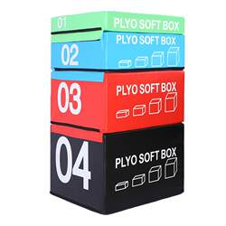 Jumping Box Four-In-One Adult Fitness Bouncing Physical Fitness Equipment for Kindergarten Children and Physical Fitness Training Equipment Soft Combination Set