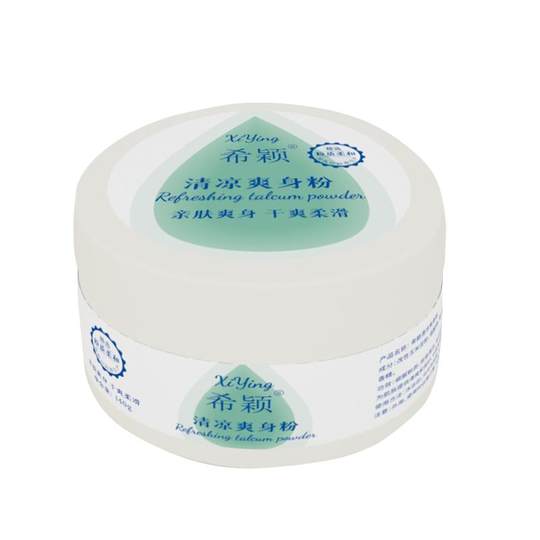 Talkumpuder für Erwachsene wirkt erfrischend, absorbiert Schweiß und trocknet den Intimbereich.