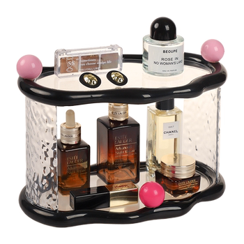 Light luxury cosmetic storage box high-value design style