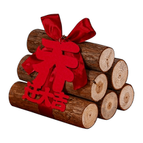 Housewarming decoration creative firewood ornaments new home entry layout blessing wood moving ceremony supplies