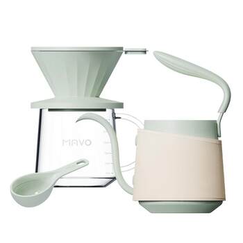 Mavo little whale hand-brewed coffee pot set is portable and easy to use