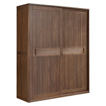 Quanyou Home New Chinese Solid Wood Frame Wardrobe Bedroom Home Sliding Door Wardrobe 2024 Hot Style DW8098