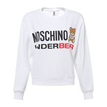 (Self-operated) moschino womens letter bear round neck sweatshirt