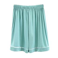 ຊຸດນອນວ່າງສຳລັບແມ່ຍິງ summer modal casual shorts large size some solid color wide leg home high waist pants large