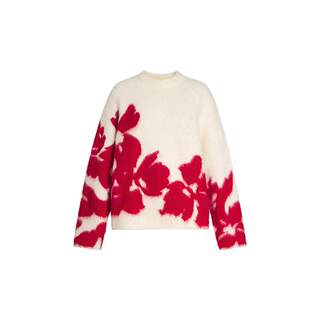 【艺术家灵感】Marisfrolg玛丝菲尔2025春新款圆领正肩撞色针织衫