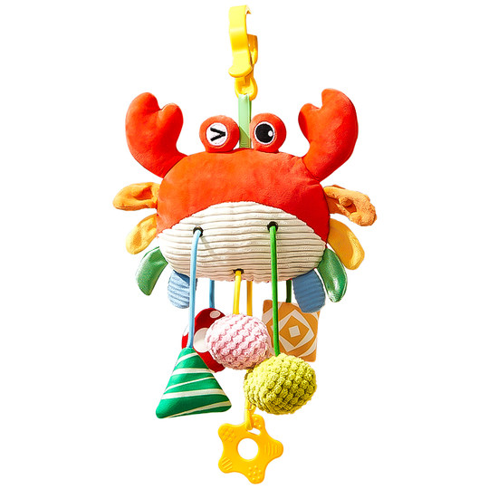 Stroller pendant toy car hanging stroller wind chime hanging safety seat bed bell pumping music 0 to 6 months