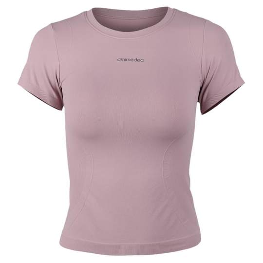 dcw健身上衣女弹力紧身运动短袖t恤修身透气跑步训练瑜伽服T恤夏