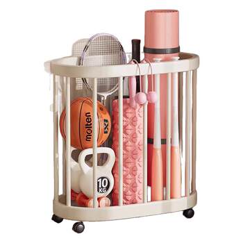 Yoga mat storage basket household sports tools basketball sports goods storage artifact fitness equipment storage rack