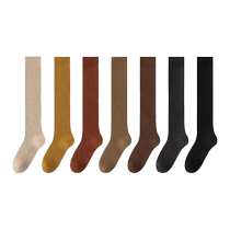 Pressure stovepipe calf socks for women Japanese style spring and autumn jk stockings over the knee socks pure cotton autumn and winter high thigh stockings