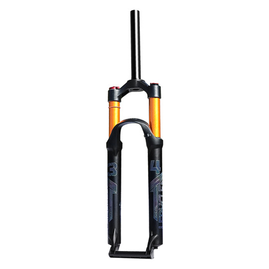 乐百客 山地自行车前叉避震器26寸线控器减震气叉单车油簧叉配件