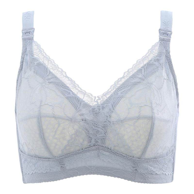 Women's plus size nursing bra thin push-up sagging postpartum