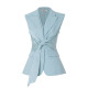 MD Qianyi Haiyan Clear Sky 2026 Summer Temperament Relaxed Style Bow Vest Wide Leg Pants suit
