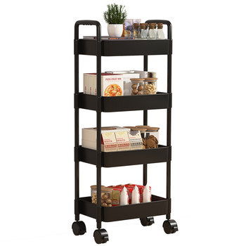 Trolley rack multi-layer floor-standing mobile