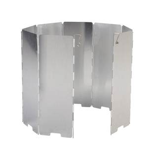 户外折叠卡式炉铝合金挡风板野营野炊做饭扁气炉酒精炉炉具防风罩