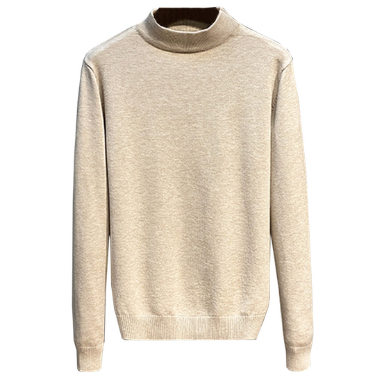 2025秋冬季新款中领内搭韩版潮流半高领毛衣男针织打底衫加绒加厚