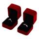Simulated fake diamond ring wedding props bride opening