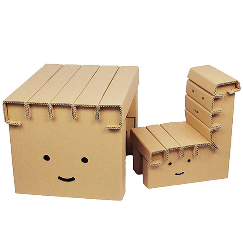 PAPERPANDA eco-friendly paper DIY gaming tables and chairs