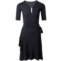 Latin dance clothing new 2024 spring professional competition clothing square dance skirt dress adult dance practice clothing for women