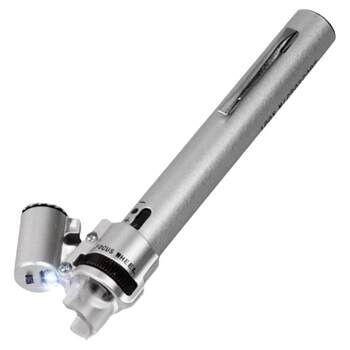 100x magnifying glass for pen type identification with light