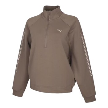 Puma 2026 autumn women's sports and casual loose pullover half-zip knitted sweatshirt 639693-81