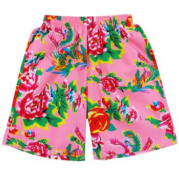 Elastic waistband ຜ້າຝ້າຍບໍລິສຸດ northeast fabric floral ຂະຫນາດໃຫຍ່