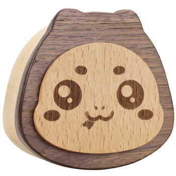 Playmate walnut umbilical cord & fetal hair souvenir box