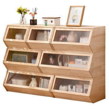 Trojan people internet celebrity creative solid wood chest of cabinets