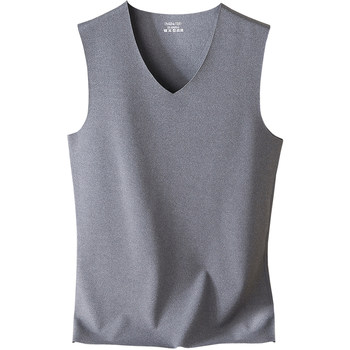 ເສື້ອກັນໜາວຂອງຜູ້ຊາຍເຍຍລະມັນ velvet ອົບອຸ່ນໃສ່ໃນລຸ່ມຂອງລະດູໃບໄມ້ລົ່ນແລະລະດູຫນາວບວກກັບ velvet thickening seamless tight-fitting heating vest sleeveless ຝ້າຍ