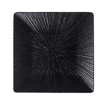 Xiangyuan memelamine plate commercial black japanese square plate
