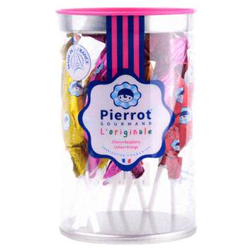 Beile Fruit Lollipop Imported from France Internet Celebrity Snacks Conical Happy Fruit Hard Candy Star Dad Same Style Kidsren's Candy