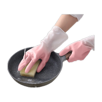Edo dishwashing gloves are durable 6 pairs of kitchen latex thickened cleaning artifacts for washing dishes laundry housework cleaning and washing vegetables