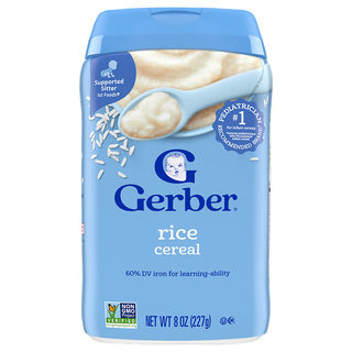 嘉宝Gerber米粉米糊补钙铁锌婴幼儿高铁1段2段3段4段婴儿幼儿辅食