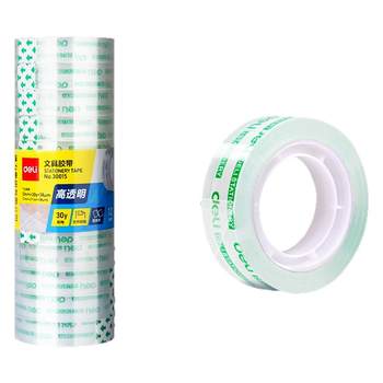 Deli transparent tape is highly transparent, strong adhesive and easy to tear