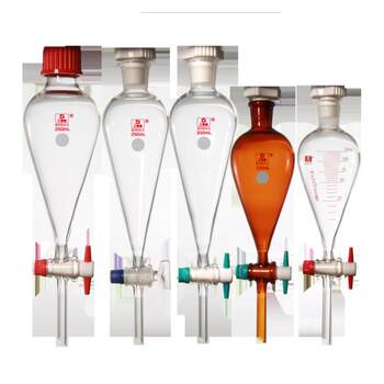 Sanaisi pear-shaped separatory funnel national standard model with lid