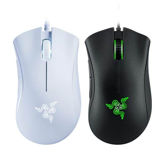 Razer雷蛇炼狱蝰蛇标准版黑白色USB电脑电竞吃鸡有线游戏LOL鼠标
