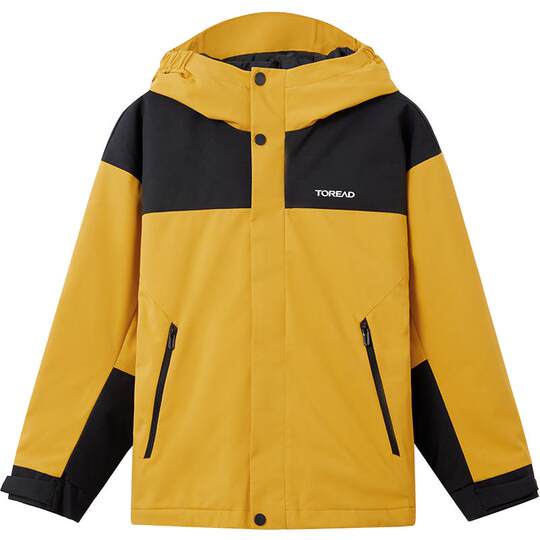 Pathfinder Children's Waterproof and Wet-Permeable Charge Jacket 2025 New Antistatic Hooded Heat Fleece Clip Jacket