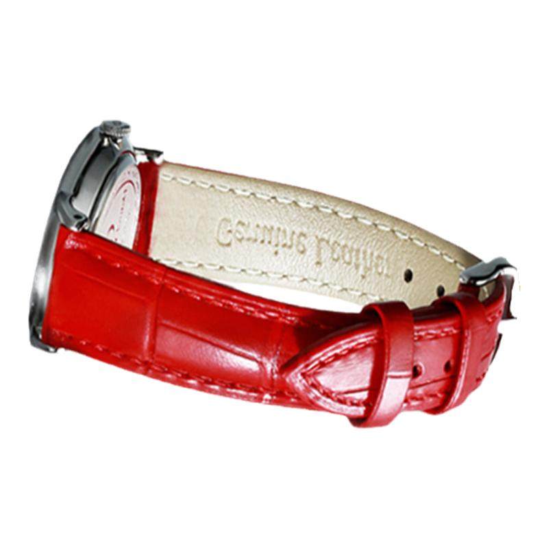 Butterfly buckle leather watch chain adapted to DW