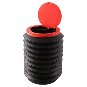 Car trash can multi-function foldable and retractable
