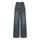 MOUSSY 2026 new summer denim retro style wide leg high waist straight jeans 028JSA11-1040