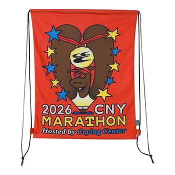 Cryingcenter 2026 year of the horse marathon mesh drawstring bag sports and leisure crying center
