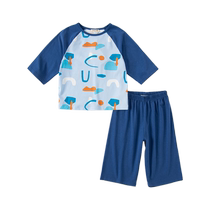 David Bella Girls Home Clothes 2024 Summer New Medium and Large Children Modal Pajamas Boys Underwear Set